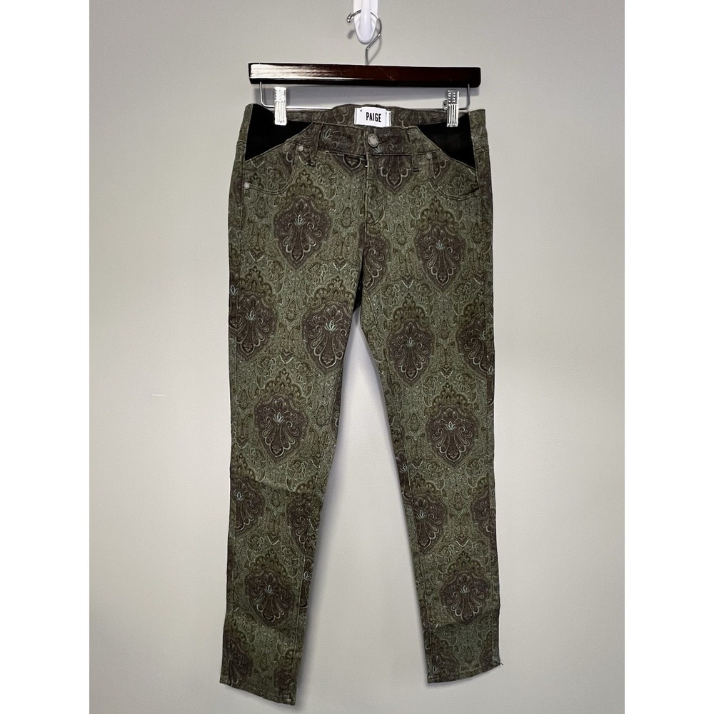 Paige Ultra Skinny Jeans Women's 28 Paisley Green NWT!